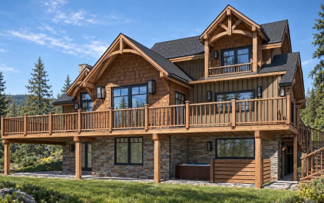 Photorealistic architectural render generated with AI